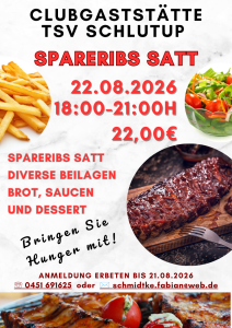 Gaststätte Essen Spareribs A4